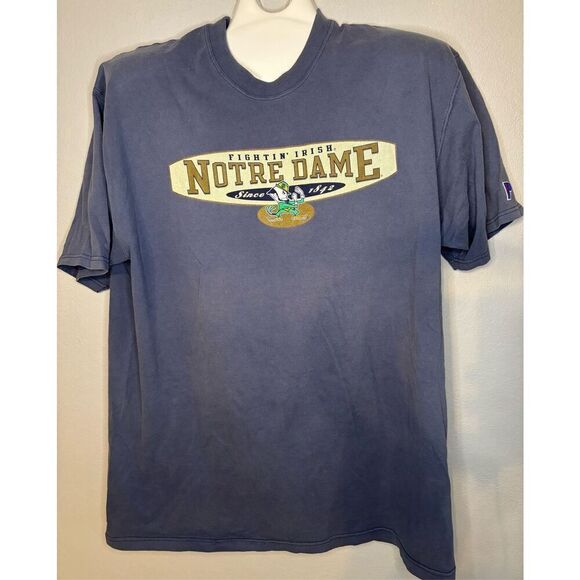 VTG 90s Pro Player Notre Dame Irish Good Fade T-Shirt 2XL XXL - Picture 4 of 7
